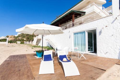 One bedroom appartement at Trappeto 10 m away from the beach with sea view furnished terrace and wifi