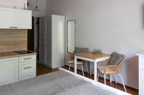 Η κουζίνα ή μικρή κουζίνα στο Apartamenty w Świnoujściu