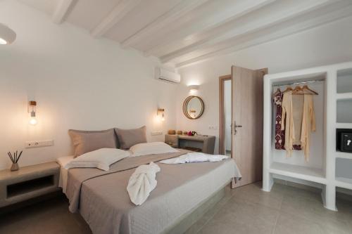 Anemones Studios & Suites - Onar Hotels Collectionにあるベッド