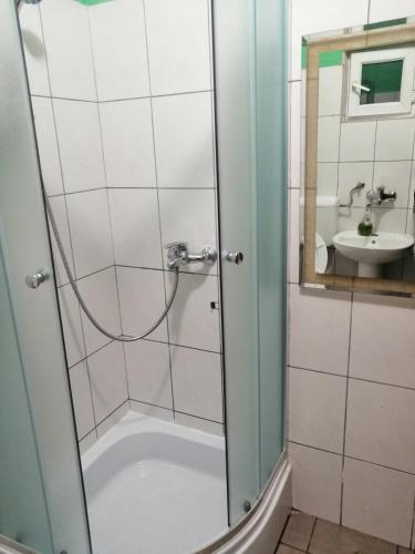 Koupelna v ubytování Nik-rom