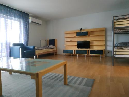 TV a/nebo společenská místnost v ubytování Apartmány Puerto