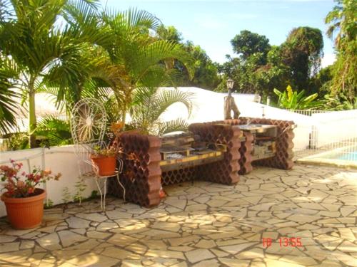 Κήπος έξω από το Appartement élégant à Bois De Nèfles, Saint Paul avec jacuzzi.