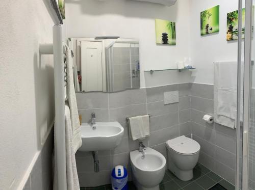 Koupelna v ubytování B&B Ladidi