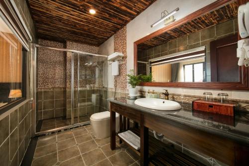 Phòng tắm tại Sapa Green Hotel