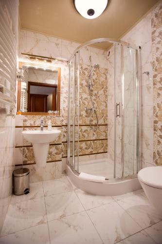 Koupelna v ubytování Hotel przy Młynie