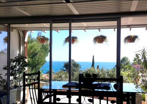 Studio a Collioure a 400 m de la plage avec vue sur la mer jardin clos et wifi