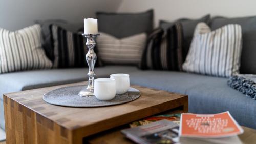 Гостиная зона в Ferienwohnung Ludwigstrasse