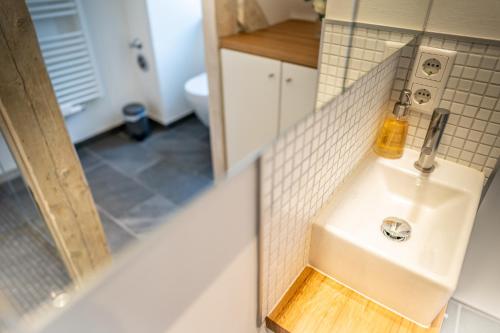 Ванная комната в Ferienwohnung Ludwigstrasse
