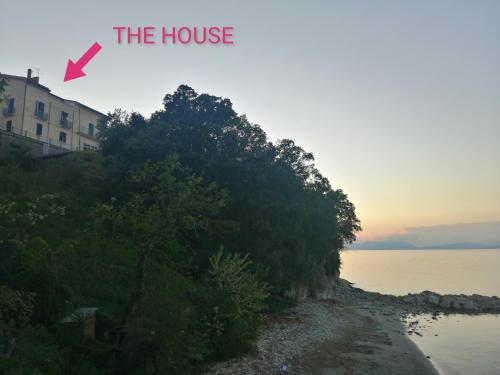 a house on the shore of a beach at Panoramic Apartments in Villa in Center "The Beach and The Cliff" 1 in Agropoli
