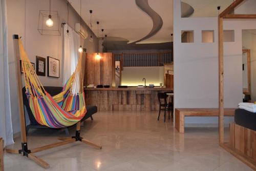 Posezení v ubytování SERAFINI LOFT