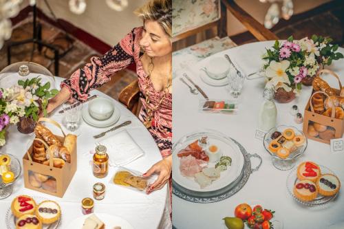 B&Bの敷地内または近くでの食事または食べ物