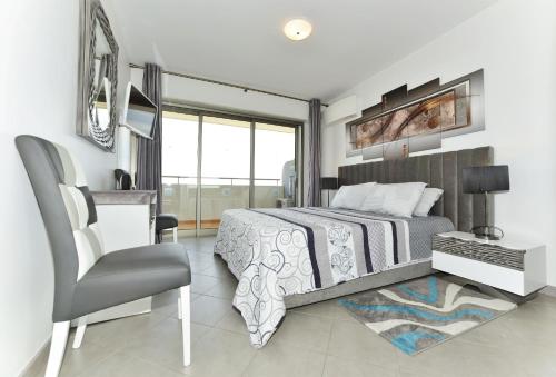 Oleskelutila majoituspaikassa Exclusive Luxury Apartments in Oceano Atlantico Complex