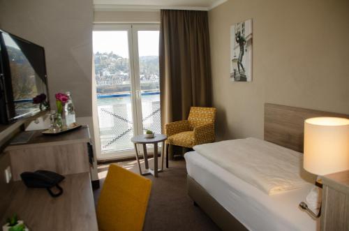 TV a/nebo společenská místnost v ubytování Hotel Morjan