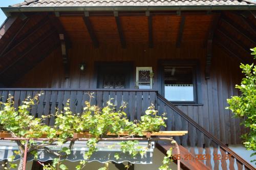 Balkoni atau teres di Ferienwohnung Beim Holzmann