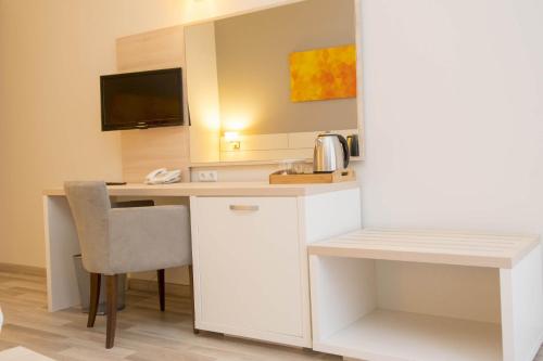 Kuchyň nebo kuchyňský kout v ubytování Park Hotel Odessos - All Inclusive