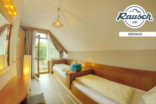 Postel nebo postele na pokoji v ubytování Seehaus Rausch