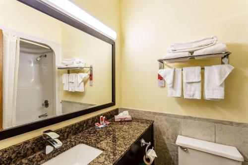 A bathroom at Econo Lodge