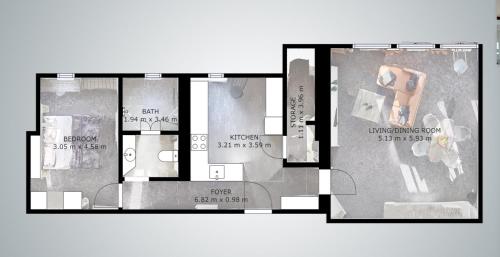 Půdorys ubytování Boardinghouse Emden