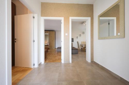 Koupelna v ubytování Apartments Škara