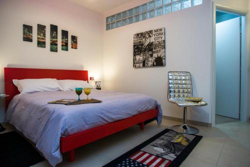 Postel nebo postele na pokoji v ubytování B&B Euclide