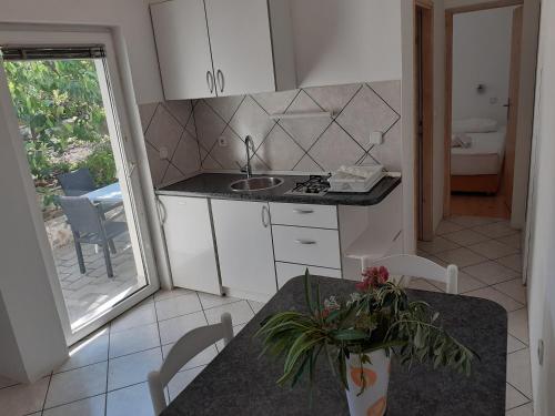 Кухня или мини-кухня в Apartment Murter Slanica

