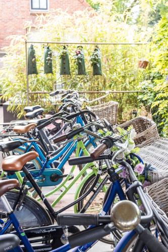 a group of bikes parked next to each other at Cottage Markdal in Breda