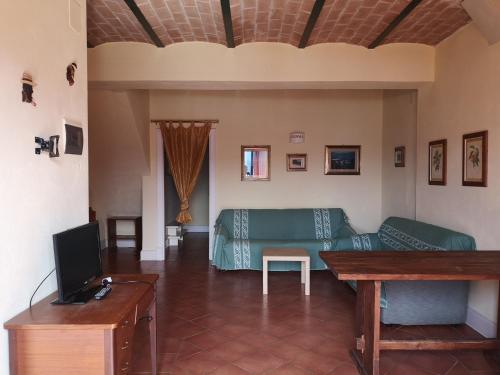 Χώρος καθιστικού στο Agriturismo Olimpo