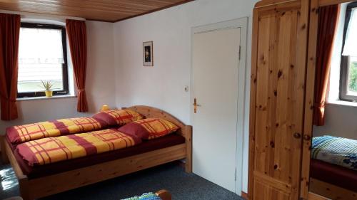 Katil atau katil-katil dalam bilik di Gasthaus Zehrermühle