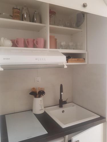 Η κουζίνα ή μικρή κουζίνα στο Apartments iris