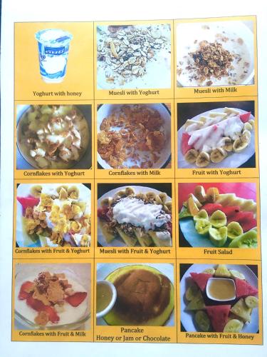 a collage of pictures of different types of food at Blue Diamond Resort in Koh Tao