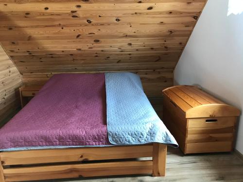 Postel nebo postele na pokoji v ubytování Miodunka