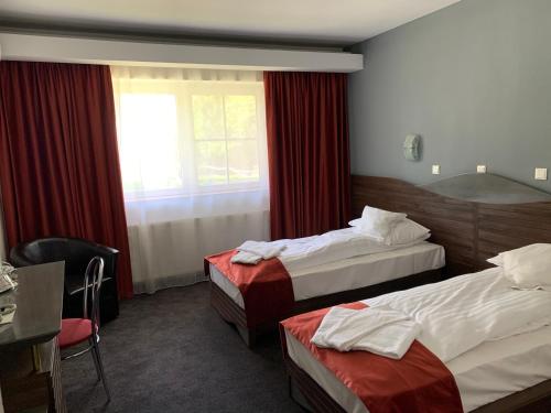 Postel nebo postele na pokoji v ubytování Hotel Park Sfantu Gheorghe