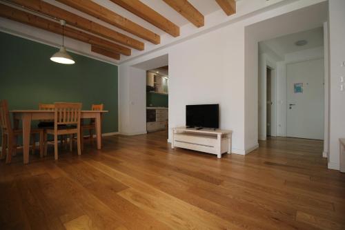TV a/nebo společenská místnost v ubytování Trentino Apartments - Il Gufo Vacanze