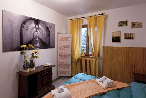Postel nebo postele na pokoji v ubytování Hotel La Pace