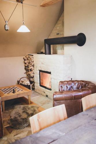Χώρος καθιστικού στο der baum hideaway