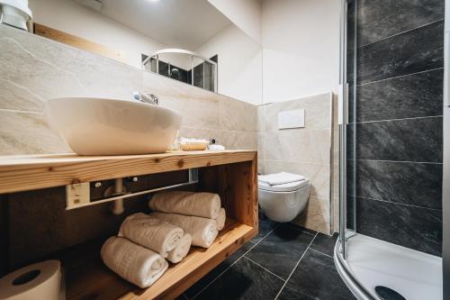 Koupelna v ubytování Hotel Ranuimüllerhof
