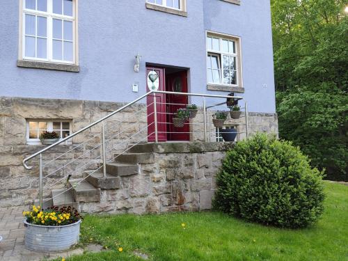 Κήπος έξω από το Ferienwohnung Sächsische Schweiz