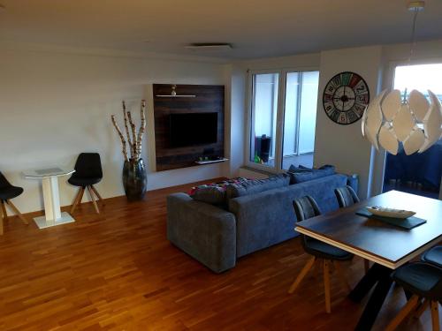 Телевизор и/или развлекательный центр в Apartment Polonia