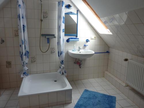 Koupelna v ubytování Ferienwohnung Radszys