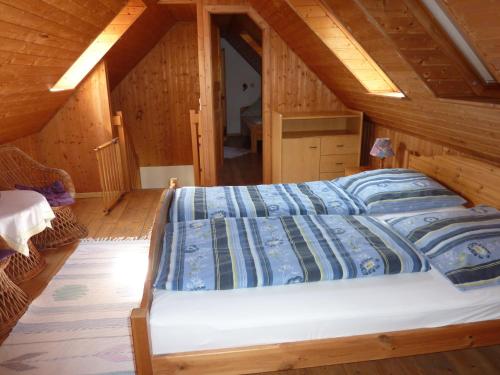 Postel nebo postele na pokoji v ubytování Ferienwohnung Radszys