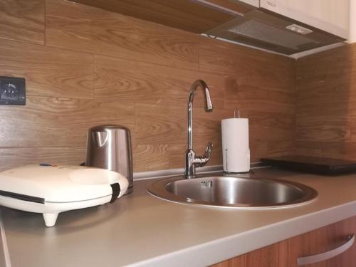 Kuchyň nebo kuchyňský kout v ubytování Apartman D&V Milmari Resort S10