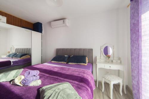 Postel nebo postele na pokoji v ubytování Apartment Caluna