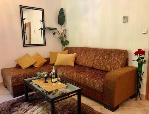 Χώρος καθιστικού στο Apartmány Kolonáda