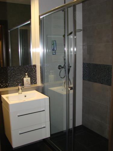 Kúpeľňa v ubytovaní Apartament Baltica Towers