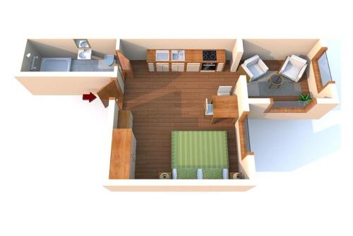 a floor plan of a house at Villa Ostseenordstern in Warnemünde