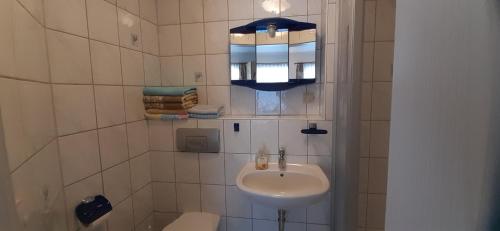Koupelna v ubytování Ferienwohnung im Prossner Gründel
