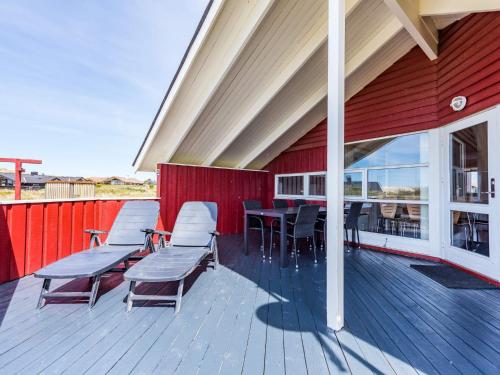 Balkón nebo terasa v ubytování 6 person holiday home in Hvide Sande