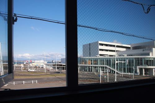 a view of a building from a window at THE STAY WAKKANAI in Wakkanai