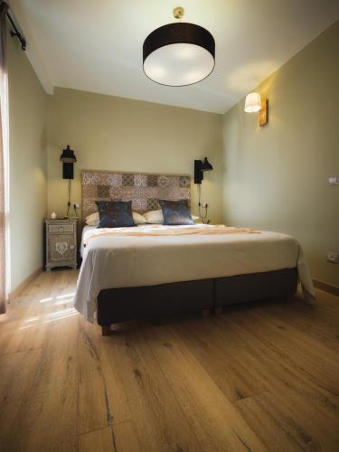 a bedroom with a large bed in a room at La Maison Du Lac Iseo in Predore