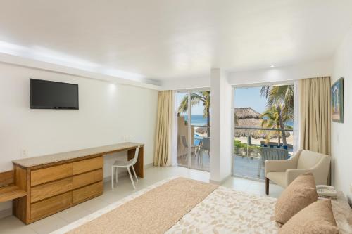 TV/Unterhaltungsangebot in der Unterkunft Posada Real Ixtapa